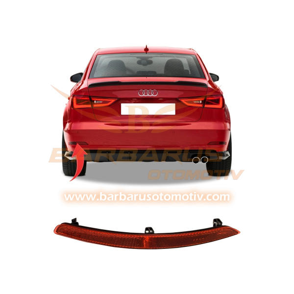 REFLEKTOR ARKA TAMPON SOL A3 SEDAN 13-16 