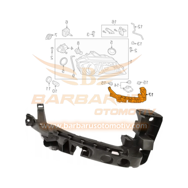 FAR ALT BRAKETİ R AUDİ A3 08-13